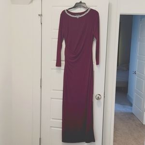 Perfect for Fall or Winter Weddings! Ralph Lauren Evening Gown with jewel detail